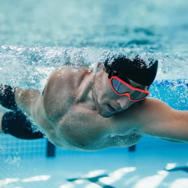 Swimming Goggles with Solid PC Frame and Soft Silicone Gasket - Image 3