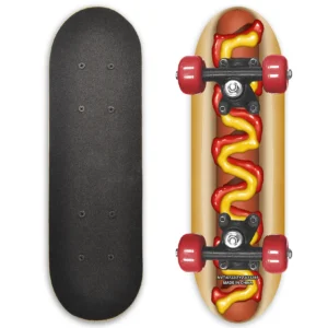 Mini Wooden Cruiser Board with Cool Graphics for Boys & Girls