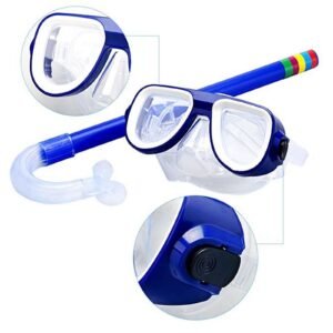 Diving Goggle Mask Breathing Tube Shockproof Anti-fog Swimming Glasses